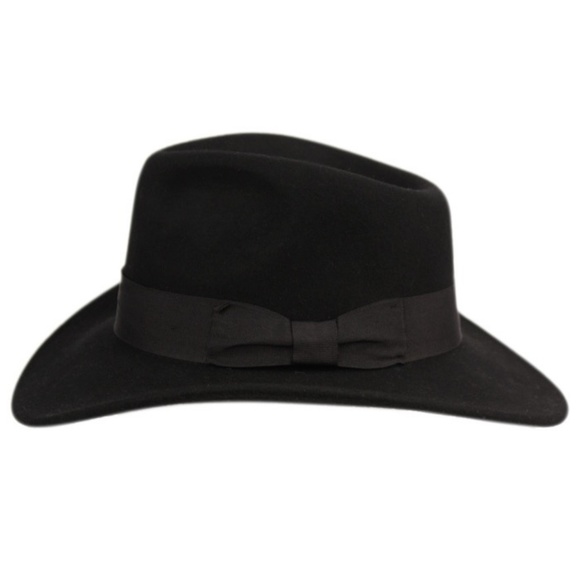 Unisex Brown Wool Indiana Jones Fedora Hat - Picture 4 of 4